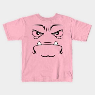 Creepy monster face Kids T-Shirt